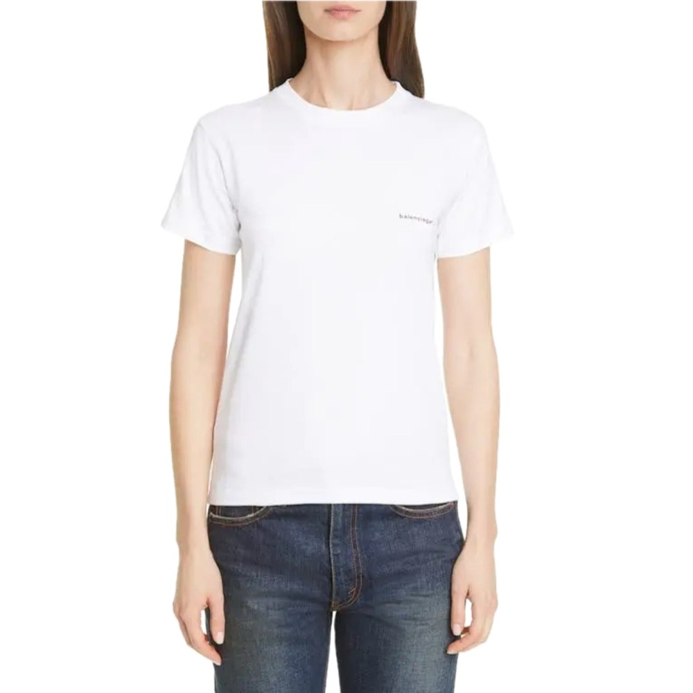 Balenciaga Small Logo Tee Shirt